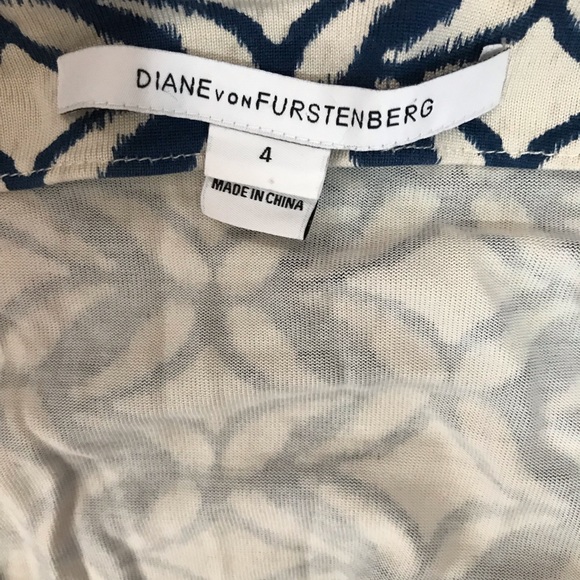 SOLD Diane Von Furstenberg silk 3/4 sleeve dress - Picture 8 of 8